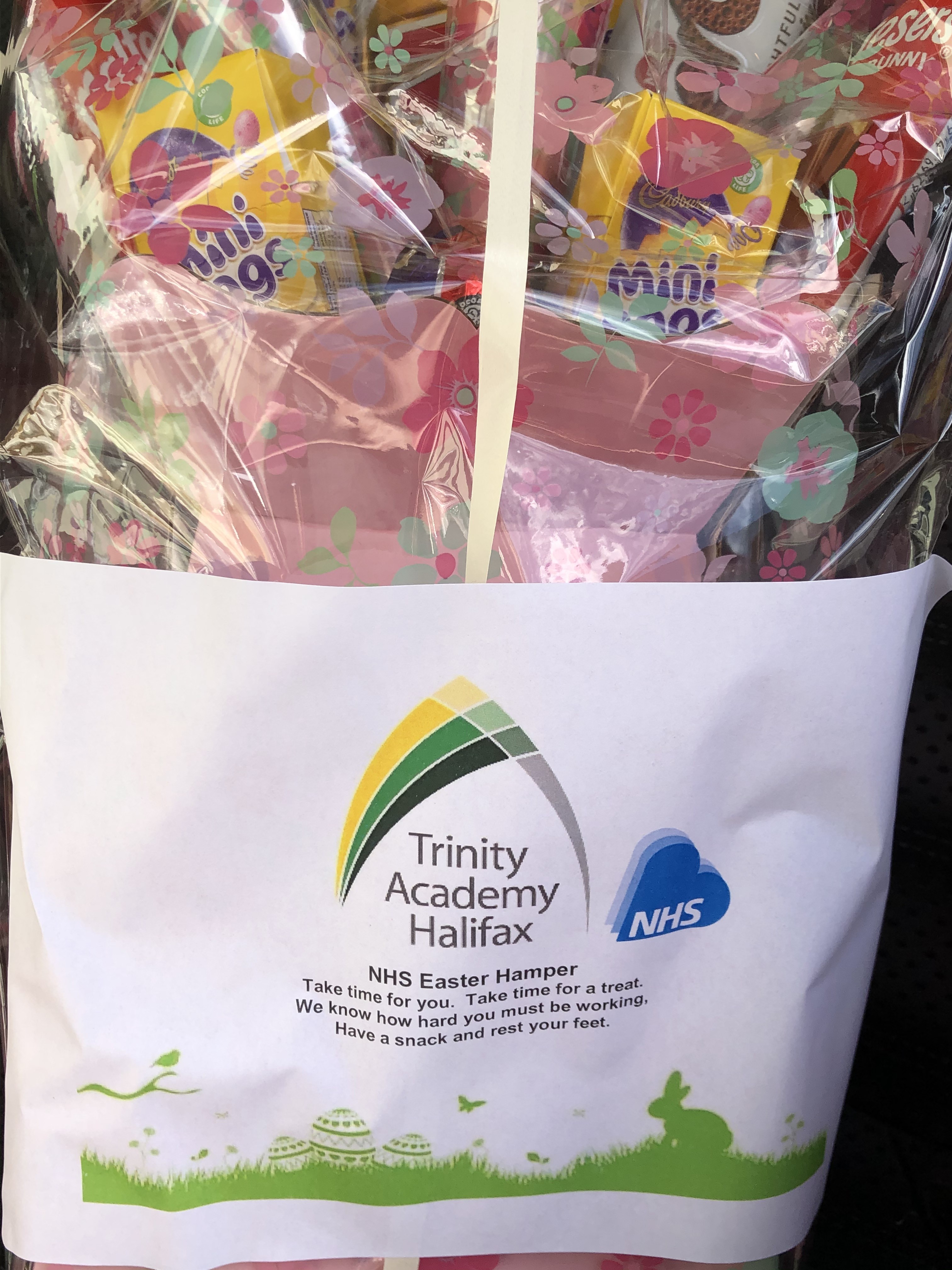 Trinity Academy Halifax - Easter Hampers for Calderdale Royal Hospital